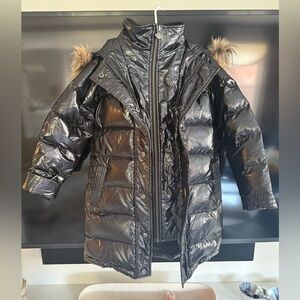 Appaman Glossy Charcoal Kids Puffer Coat
